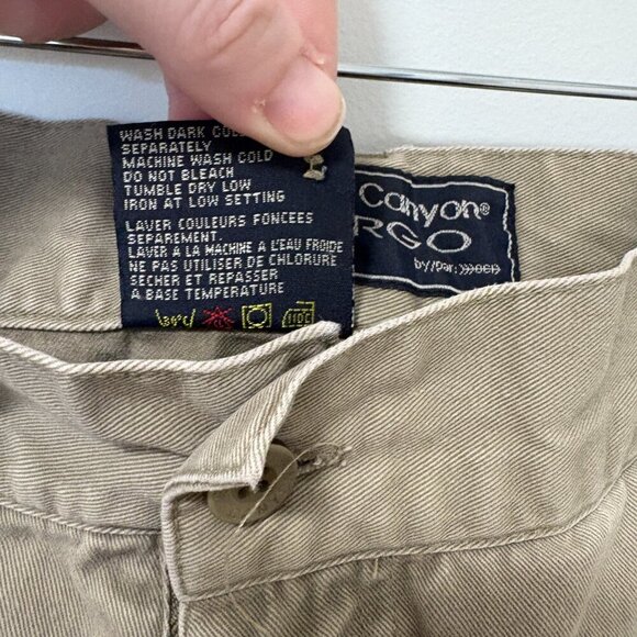 Vintage Y2K Cargo Pants Khaki Tan Grand Canyon Size 38/34 - Picture 10 of 11